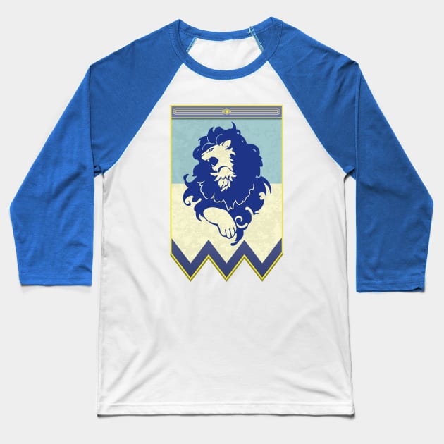 Fire Emblem 3 Houses: Blue Lions Banner Baseball T-Shirt by Xitokys